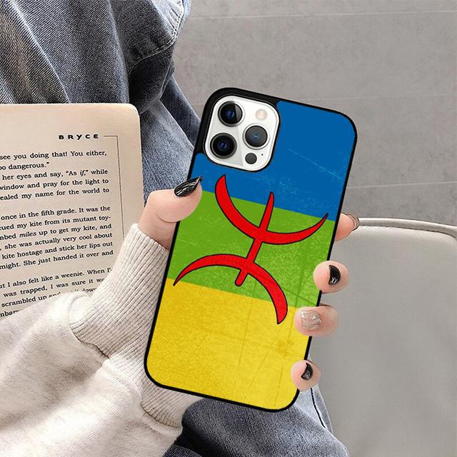 Amazigh Berber Flag Phone Case For iPhone 17 Air 16 15 14 13 12 11 Pro Max Plus Max Cover Shell coque