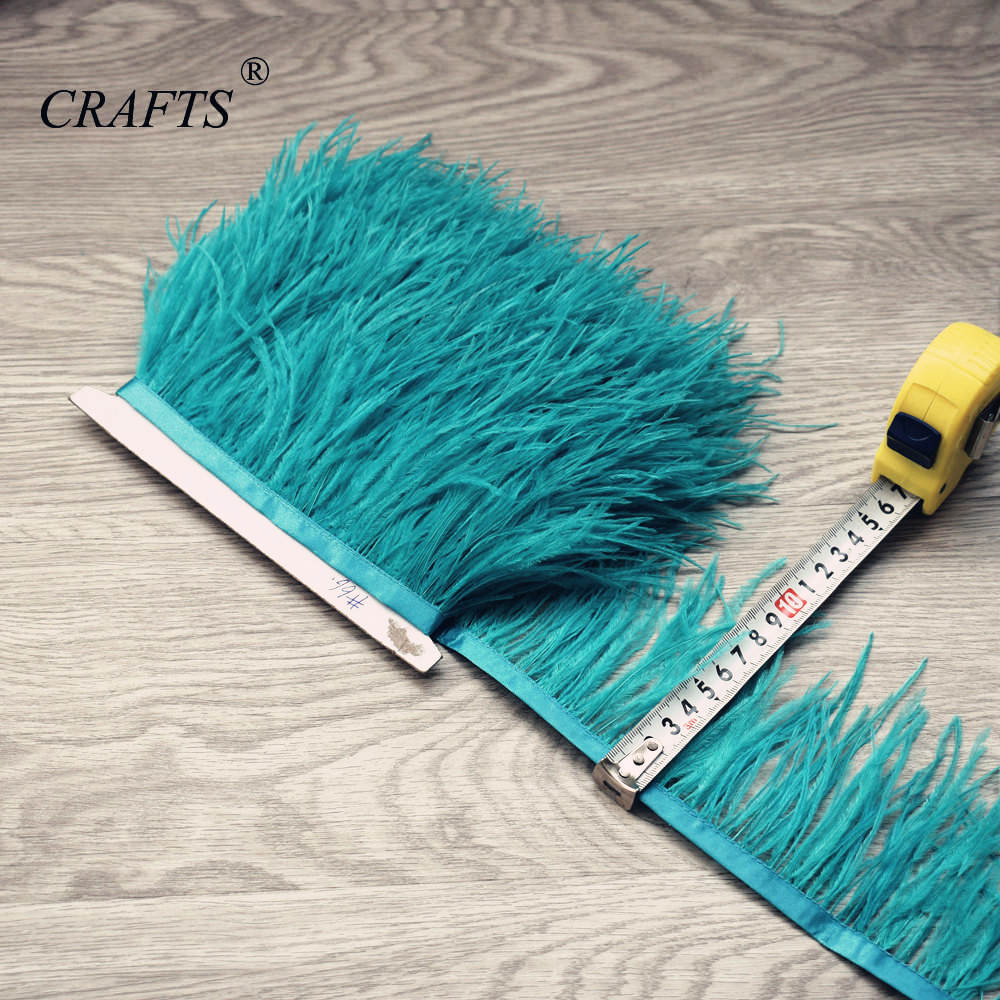 Перо2023 горячо! Пушистая и красивая отделочная ткань с перьями страуса, длина 5-10 м, боковая лента, ширина 8-10 см / Аксессуары для шитья DIY