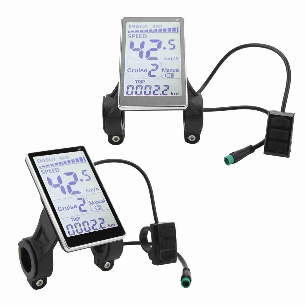 5 Pin Electric Bicycle LCD Display E-bike LCD Display Control Panel  Scooter Accessories