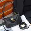 Сумка под мышкой в американском стиле из кожи высшего качества для женщин, Маленькая квадратная сумка с прострочкой «локстич» из кожи высокого класса, Маленькая сумка через плечо на одном плече