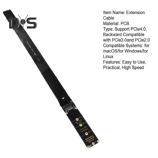 Кабель расширения Высокоскоростная передача данных Простота установки Широкая совместимость NGFF M.2 M-KEY NVME PCIe 4.0 Удлинительный кабель