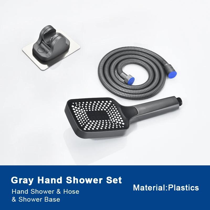 Набор смесителей для ванны «водопад», ручная душевая лейка, настенный латунный смеситель для ванны, смеситель для горячей и холодной воды