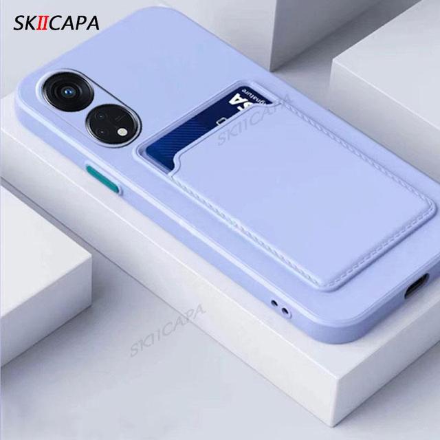 Силиконовый чехол-кошелек с отделением для карт A98 для Oppo A98 A1 5G A58 A78 A17K A57 A77 A16 A55 A54, защита камеры ярких цветов, противоударная мягкая задняя крышка