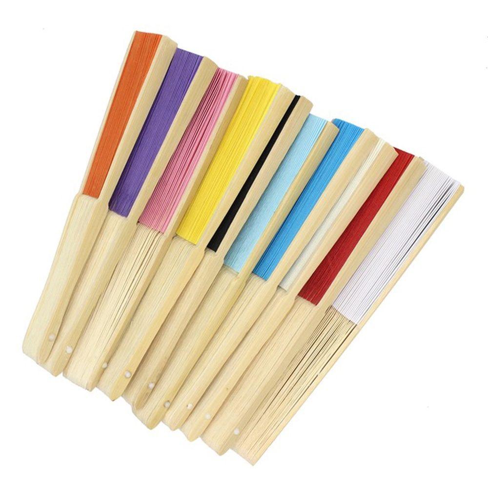 Бамбук Китайский Стиль Подарки Украшение Инструмент Складной Бумажный Веер Фото Реквизит Инструмент Ручной Веер Веер для Танцев