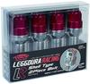 KYO-EI (Kyoei Industry) LEGGDURA RACING Wheel Bolts, M14 X P1.5, 14R Taper, 28mm Neck, Red, KIC8028R4