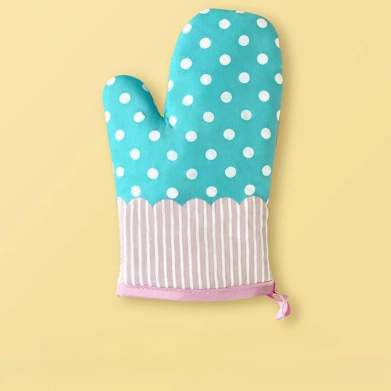 Перчатки Посуда 1 шт. Новый Пасторальный Стиль Утолщенные Клетчатые Перчатки для Микроволновой Печи Перчатки для Микроволновой Печи