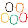 5 шт. рамка для кошелька полукруг конфетные цвета изогнутые пластиковые аксессуары для сумок своими руками 16 см