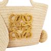 Loewe Логотип Вино Пальмовое Волокно и Коровья Кожа Сумка-тоут Маленькая Женская Сумка-тоут Натуральная A223S17X01-2123
