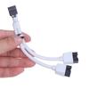 Аудио HD удлинительный кабель для ПК Diy 15 см компьютер материнская плата USB удлинительный кабель 9 контактов 1 мама на 2 папа Y-разветвитель