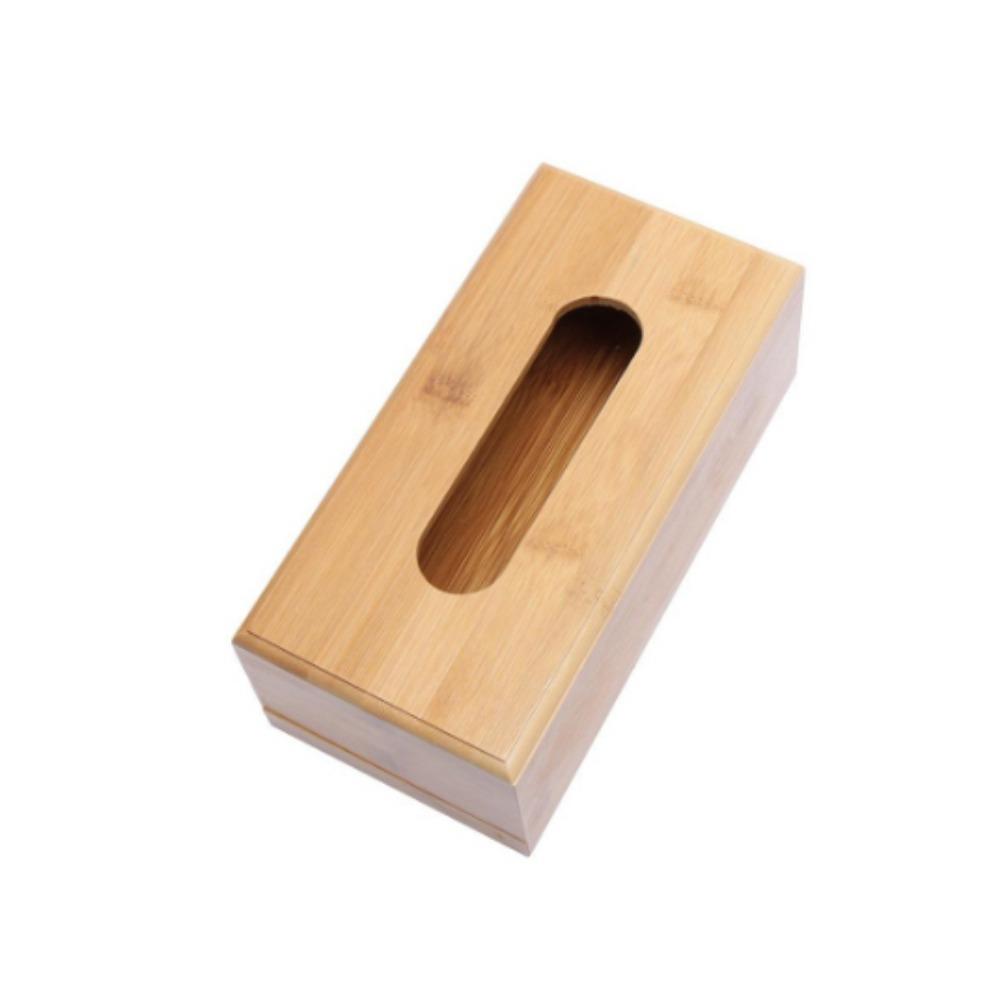 Table Decoration Bamboo Desktop Organizer Tissue Holder Tissue Rack Storage box Napkin holder