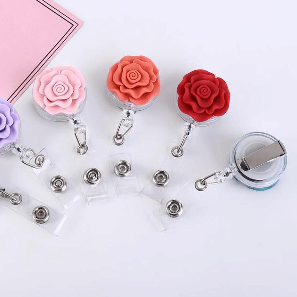 Tag Badge Reels Hospital Office Suppies Badge Holder Easy Pull Buckle Chest Pocket Clip Reel Clip