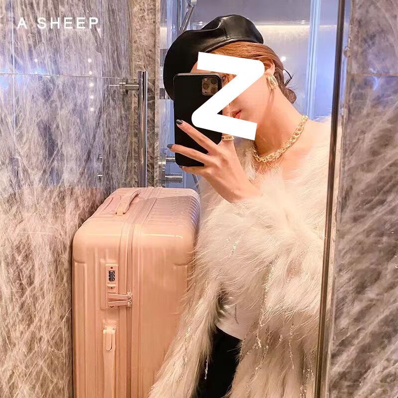 Женский легкий прочный чемодан: Новая модель с бесшумными колесами, большой вместимостью и кодовым замком