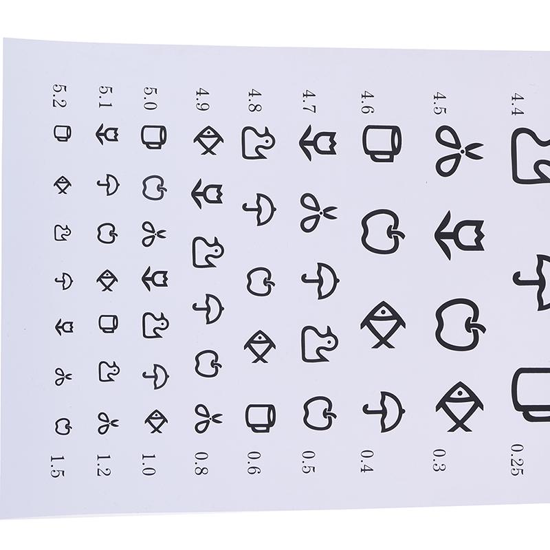 Настенная водонепроницаемая таблица для проверки зрения, таблица для проверки зрения, таблица для проверки зрения для больницы