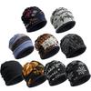 Fleece Lined Cover Head Cap Soft Plush Winter Knitted Hat Fashion Beanies Bonnet  for Women