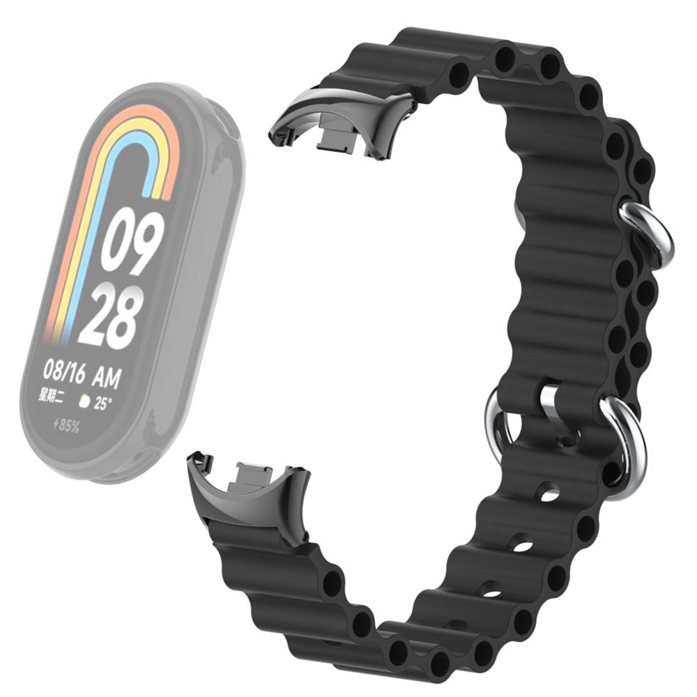 For Xiaomi Smart Band 9 NFC/9/8 NFC/8 Ocean Band Adjustable Loop Sport Watch Strap with Connector