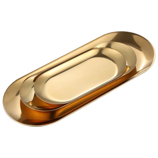 Поднос для десерта овальной формы в скандинавском стиле, разный размер, туалетный столик для ванной комнаты, дозаторы для мыла, кухня