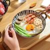 7,5-дюймовая японская миска для лапши, керамическая суповая миска с ручкой, салатница, паста, кухонная посуда, посуда для микроволновой печи