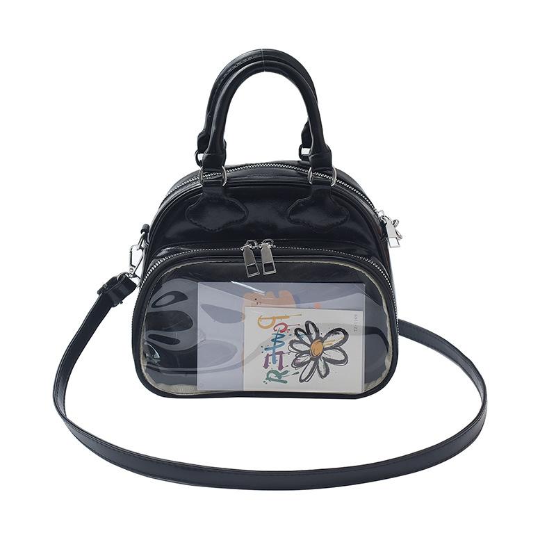 2025 новый модный нишевый дизайн прозрачная двухмерная сумка для боли универсальная вместительная простая портативная сумка через плечо
