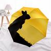 1pc Rabbit Sunset Automatic Folding Umbrella, 8-Rib Durable Iron Frame, Compact Travel Umbrella for Women & Men 100