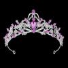 Bridal Wedding Dress Accessories Performance Hair Accessories Crown Tiara Alloy Baroque Rhinestone Crystal Hair Crown Jewelry