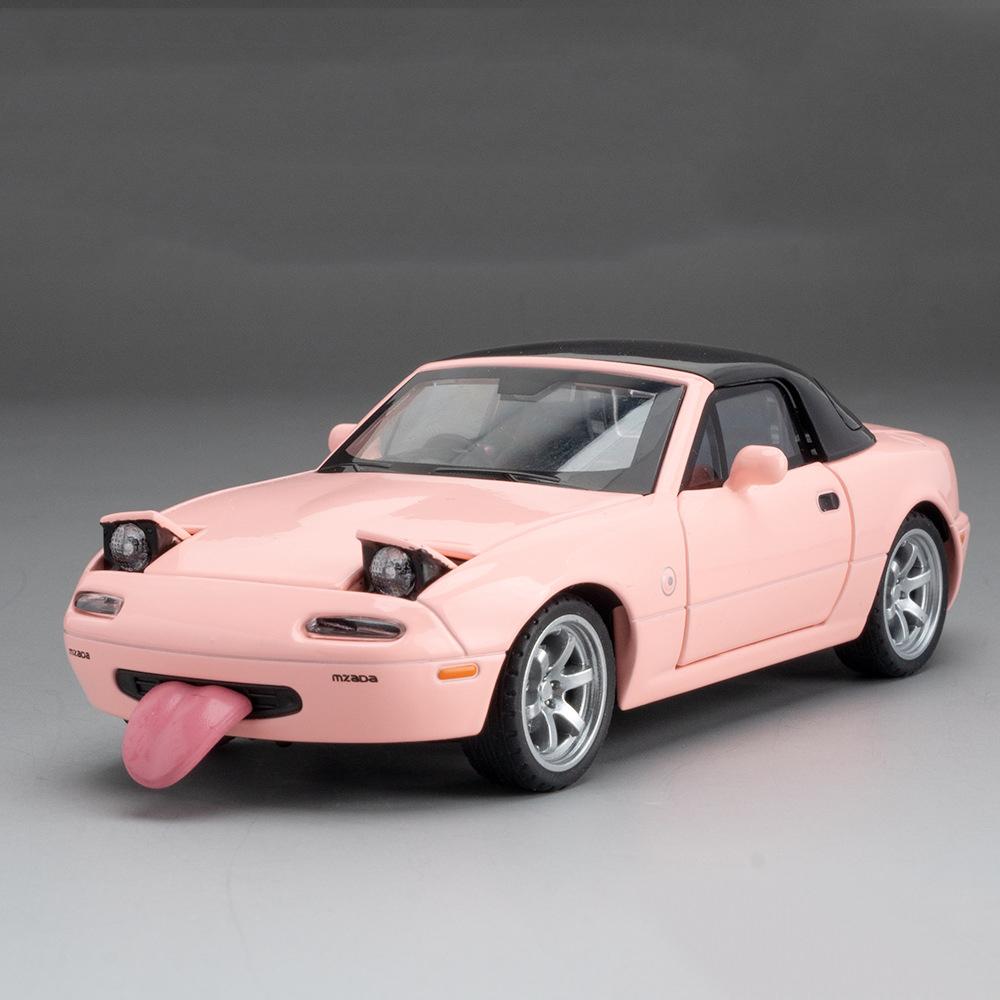 1:Масштаб 32 MX5 RX7 Модель Игрушечной Машинки Литой Металл Двери Открываются Оттяни Назад Симуляция Модели Суперкаров Детские Подарки Коллекция