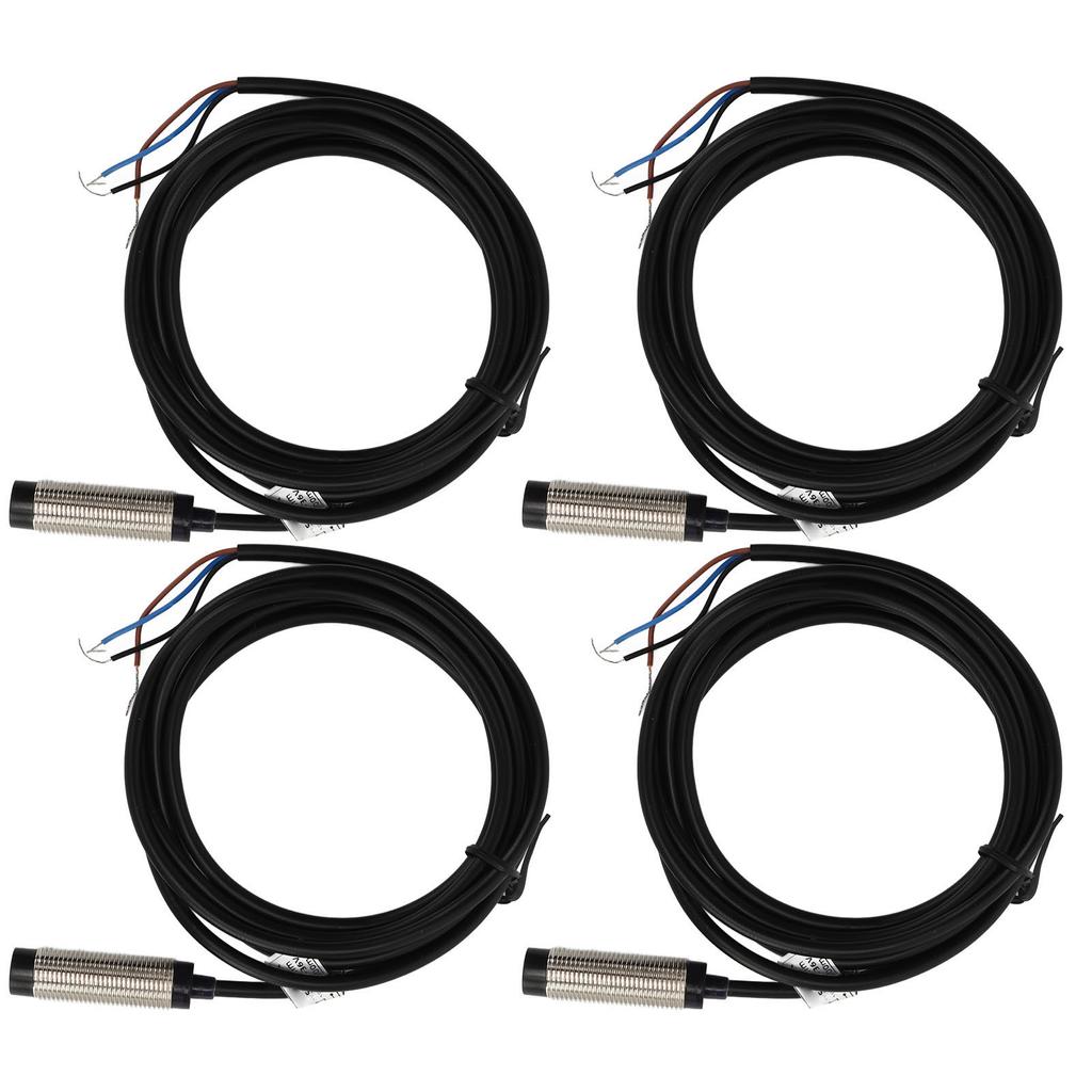 4 комплекта индуктивных датчиков приближения 12 мм зонд NPN 3 провода NO контакт 4 мм датчик обнаружения приближения