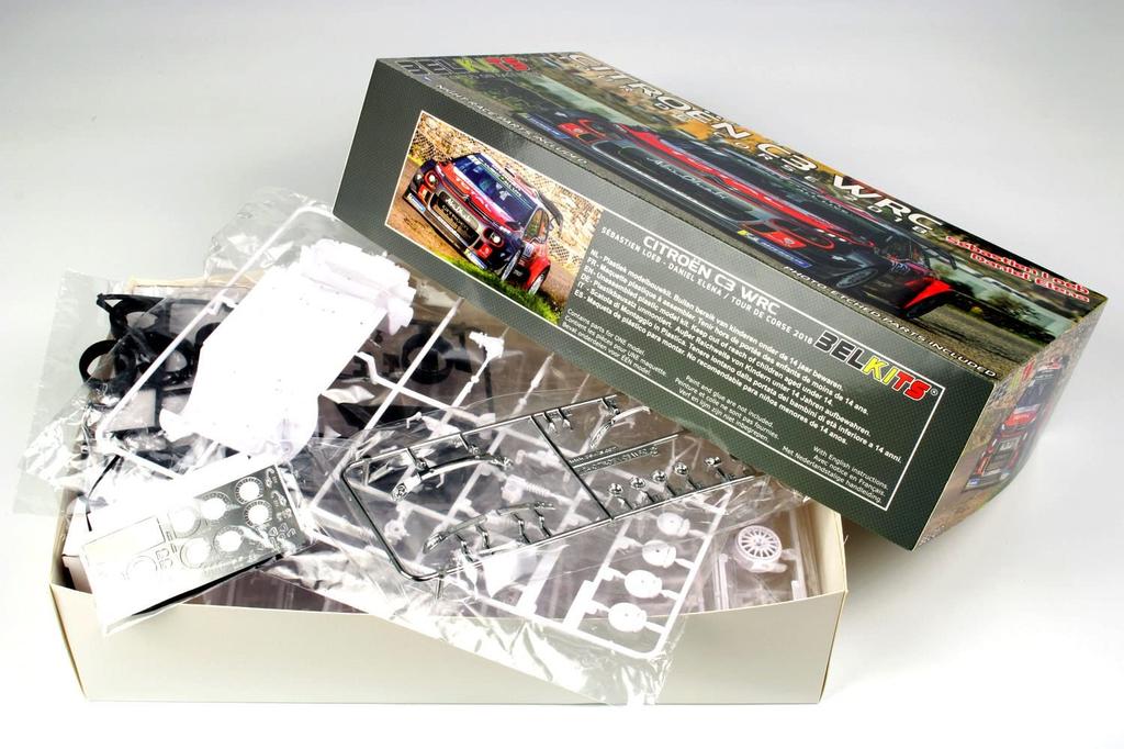 PLATZ Belkit Citroen C3 WRC 2018 Тур де Корс Пластиковая модель BEL017 1/24 (Спецификация асфальта)