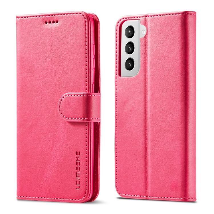 Для Samsung Galaxy S21 5G LC.IMEEKE Горизонтальный флип-чехол из кожи с текстурой теленка, с подставкой, слотами для карт и кошельком