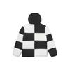 Vans Цветные блоки шахматная доска свободный крой пуховик с капюшоном унисекс верхняя одежда черный белый VN0A7YIUBLK