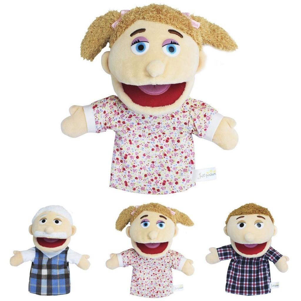 Creative Open Mouth Full Family Hand Puppet Plush Doll Toy For Roleplaying And Storytelling