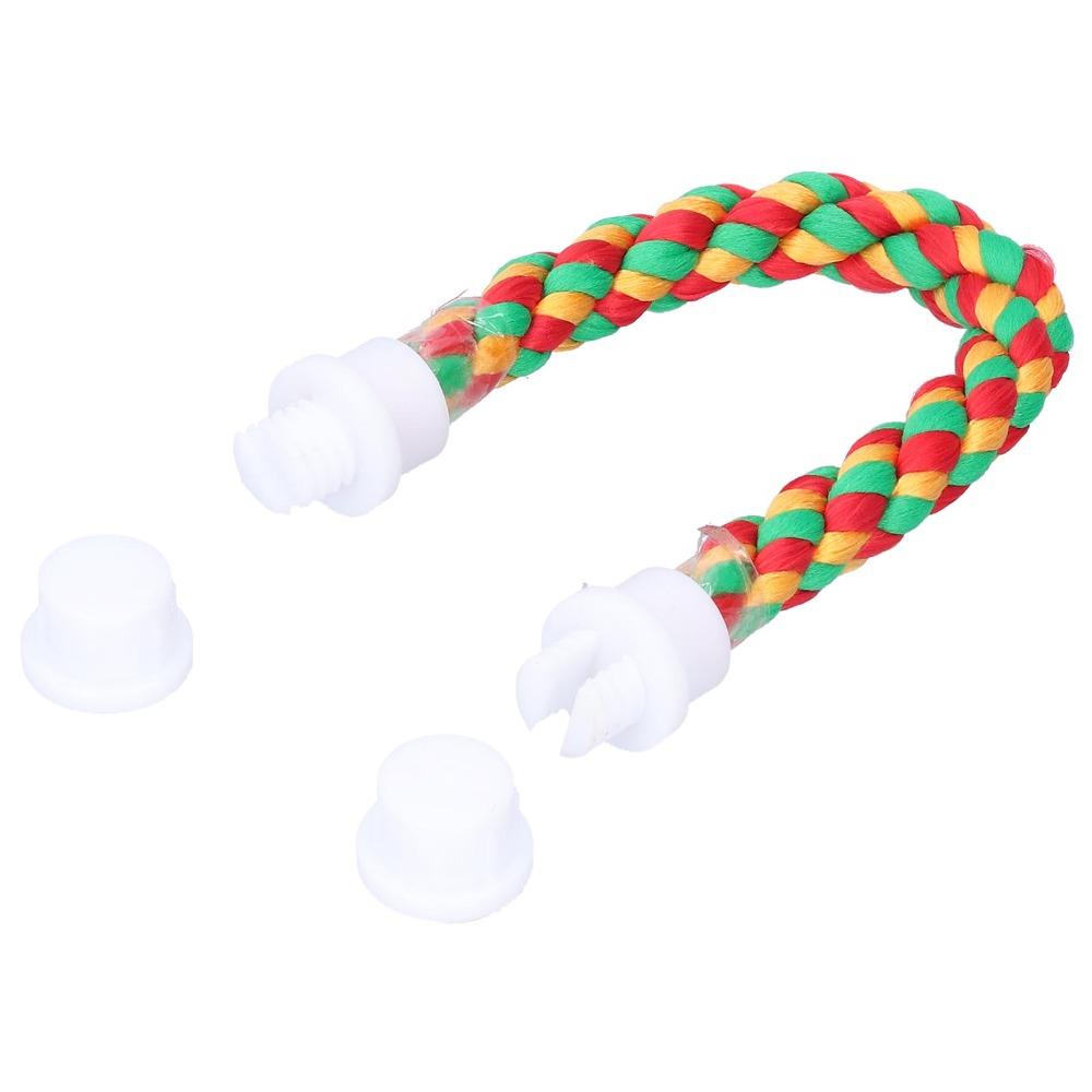 Adjustable Length Cotton Rope Perch High Quality Cotton Rope Bird Standing Bar Bird Cage Accessory