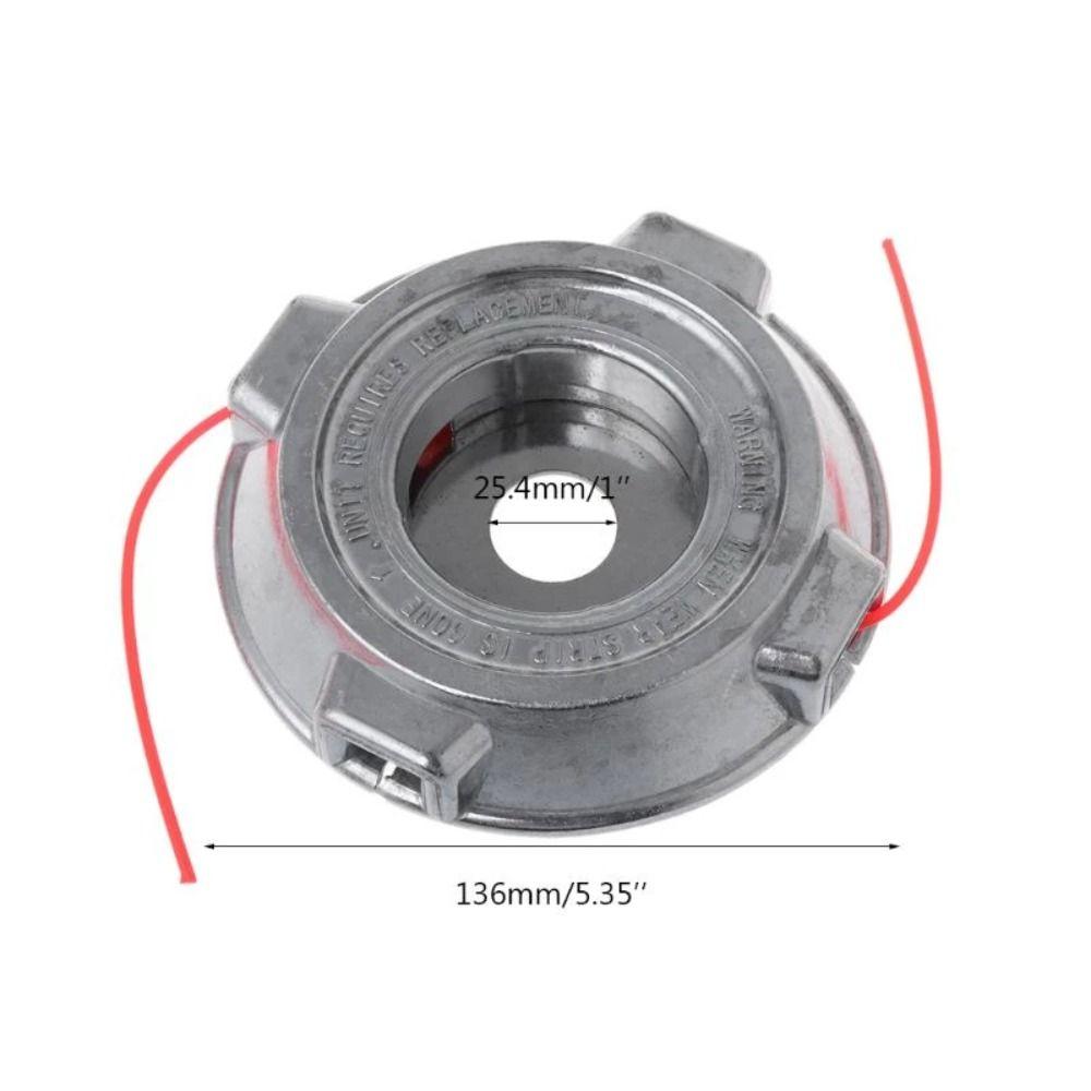 Aluminum Alloy Grass Trimmer Head Iron Disc Bump Feed Brush Cutter Head No Need Disassemble Nylon Spool Weeding Head