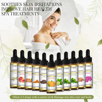 10 мл эфирных масел с капельницей, чистые эфирные масла для диффузоров, массажное ароматическое масло, ароматическое масло для изготовления мыла, свечей своими руками