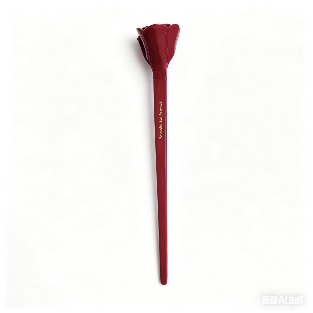 Vintage Tulip Vinegar Gradient Hairpin: French Retro Style Hair Bun Tool