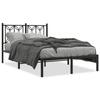 VidaXL Cadre de lit métal sans matelas avec tête de lit noir 120x190cm 376125