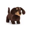 Jellycat Серия Животные Отто Такса Коричневая Успокаивающая Кукла Плюшевая Кукла Высота 13 см