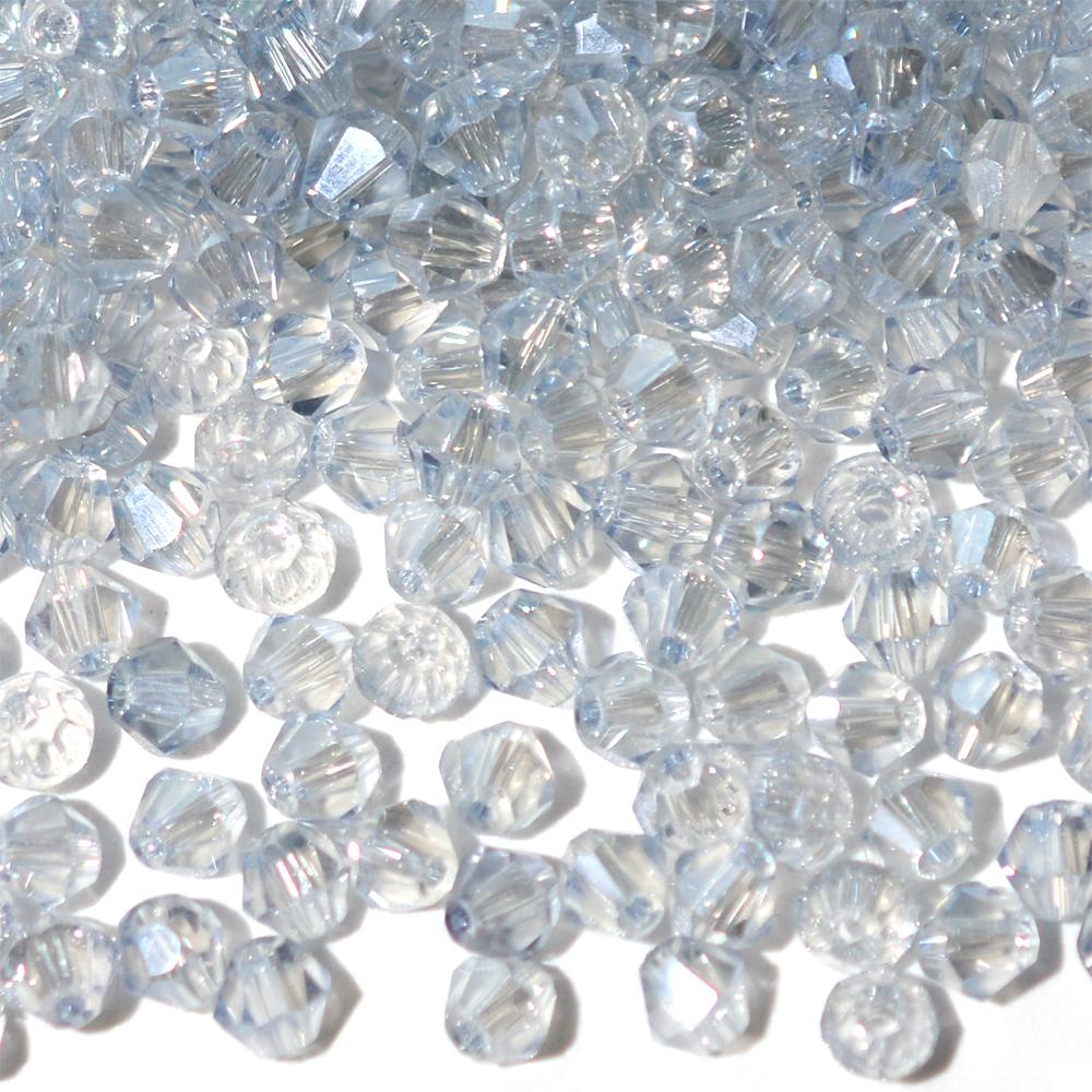 100 штук 4 мм биконических гальванизированных бусин из австрийского хрустального стекла металлических многоцветных для изготовления ювелирных изделий