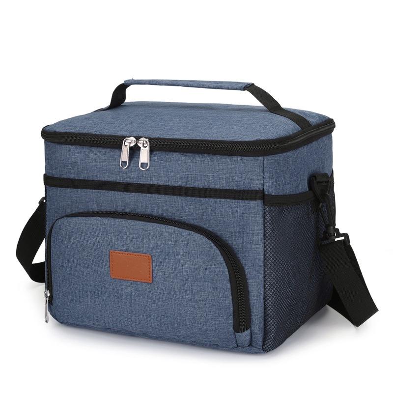 Insulated lunch bag, thickened aluminum foil lining, large capacity ice pack for outdoor picnics and camping