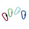 Outdoor Aluminum Alloy D-Shaped Carabiner Quickdraw No. 6 with Locking Keyring Backpack Buckle Wind Rope Clip