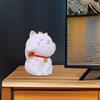 Lucky Cat Piggy Bank Money Feng Shui,Desktop Ornament Home Decor Fortune Figurine