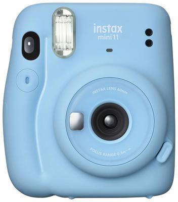 FUJIFILM камера мгновенной печати instax mini 11 небесно-голубой INS MINI 11 СИНИЙ