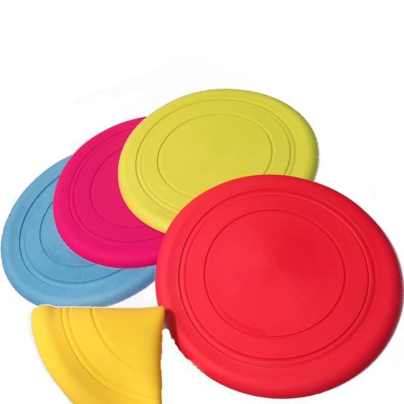 1Pc Pet Dog Flying Disc Toys Soft Non-Slip Silicone Game Frisbeed Anti-Chew Trainning Interactive Pet Puppy Dog Supplies