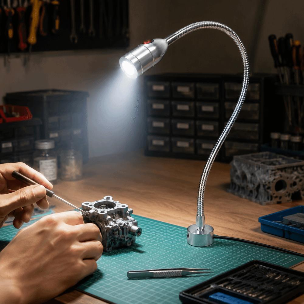 3W Work Desk Light Magnetic Base Machine Tool Lamp High Brightness Work Light Shop Tool