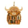 Деревянное украшение-книжная полка, украшение для книжной полки в форме животного, рождественское украшение, фигурка совы/горной коровы/слона, книжные подарки для книголюбов, читателей