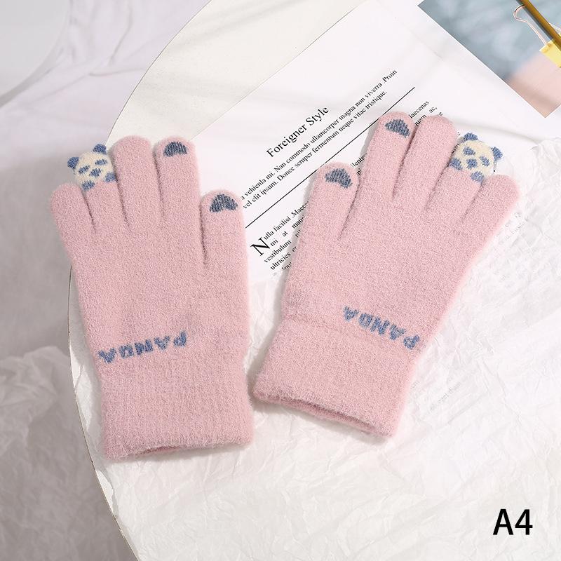 Детские перчатки Aldult Kawai Cold Protection Winter Plush Sleeves Stretch Knit