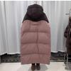Winter Contrast Color Cotton-padded Jacket Women Overcoat Long Bread Clothing Korean Hooded Loose Thick Warm Parka
