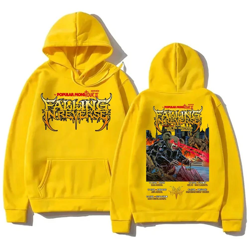 2025 Popular Mons Tour II World Domination Hoodies Back Sports Shirts Men's and Women's Autumn High Street Warm Hoodies