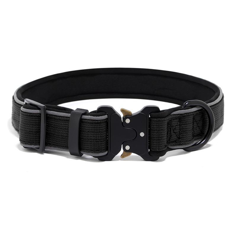 Светоотражающий тактический ошейник для собак средних и крупных пород: Колли, Золотистый ретривер, Лабрадор
