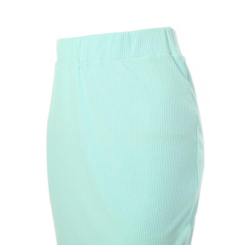 Кроп-топ Слим Принт Эластичная Талия Женский Комплект Юбки Длинная Юбка U-образный Топ Майка Женский Комплект из Двух Предметов
