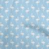 Cotton Flex Light Blue Fabric Flamingo Sewing Craft Projects Fabric Prints By Yard 40 Inch